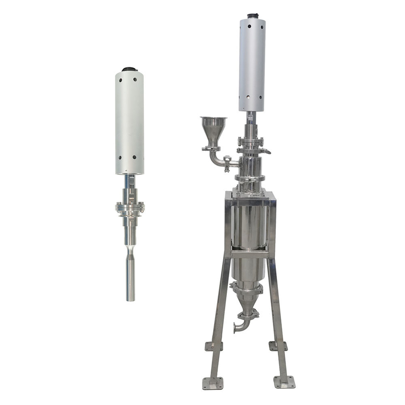 Ultrasonic homogenizer for the industrial production of pigment and polymer dispersions