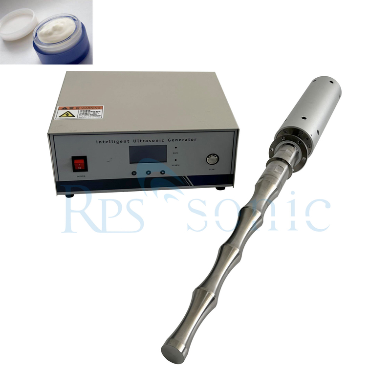 Ultrasonic homogenizer emulsifier in different industrial usage with high amplitude sonotrode